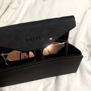 Prive gold sunglasses